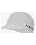 CASTELLI Cyklistická čiapka - LOGO - biela