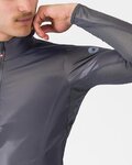 CASTELLI Cyklistická vetruodolná bunda - ARIA SHELL 2 - šedá