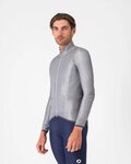 CASTELLI Cyklistická vetruodolná bunda - ARIA SHELL 2 - strieborná