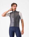 CASTELLI Cyklistická vesta - ARIA 2 - šedá