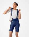 CASTELLI Cyklistické nohavice krátke s trakmi - ESPRESSO 2 W DT - modrá