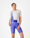 CASTELLI Cyklistické nohavice krátke s trakmi - ESPRESSO 2 W DT - fialová