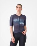 CASTELLI Cyklistický dres s krátkym rukávom - CLIMBER'S A/C W - fialová