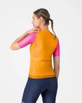 CASTELLI Cyklistický dres s krátkym rukávom - CORRETTO W - oranžová/ružová