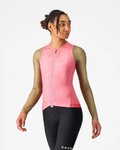 CASTELLI Cyklistický dres s dlhým rukávom letný - CORRETTO W LONG - ružová