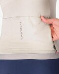 CASTELLI Cyklistický dres s krátkym rukávom - ESPRESSO 2 W - ivory