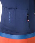 CASTELLI Cyklistický dres s dlhým rukávom letný - ESPRESSO 2 W - modrá