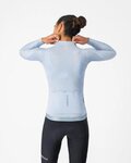 CASTELLI Cyklistický dres s dlhým rukávom letný - ESPRESSO 2 W - modrá
