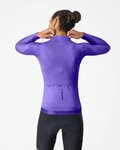CASTELLI Cyklistický dres s dlhým rukávom letný - ESPRESSO 2 W - fialová