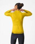 CASTELLI Cyklistický dres s dlhým rukávom letný - ESPRESSO 2 W - žltá
