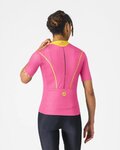 CASTELLI Cyklistický dres s krátkym rukávom - ANIMA FLOW - ružová