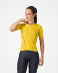 CASTELLI Cyklistický dres s krátkym rukávom - ANIMA FLOW - žltá
