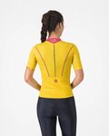CASTELLI Cyklistický dres s krátkym rukávom - ANIMA FLOW - žltá