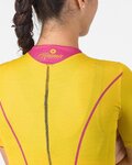 CASTELLI Cyklistický dres s krátkym rukávom - ANIMA FLOW - žltá