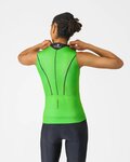 CASTELLI Cyklistický dres bez rukávov - ANIMA FLOW - zelená/čierna