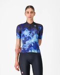 CASTELLI Cyklistický dres s krátkym rukávom - COSMIC VORTEX - modrá