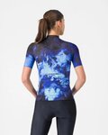 CASTELLI Cyklistický dres s krátkym rukávom - COSMIC VORTEX - modrá