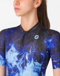 CASTELLI Cyklistický dres s krátkym rukávom - COSMIC VORTEX - modrá