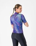 CASTELLI Cyklistický dres s krátkym rukávom - COSMIC VORTEX - fialová