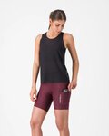 CASTELLI Cyklistické nohavice krátke bez trakov - COMFORT TRAVEL - bordová