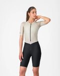 CASTELLI Cyklistická kombinéza - MOVEMENT - strieborná/čierna