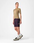 CASTELLI Cyklistický dres s krátkym rukávom - UNLIMITED 2 W - hnedá
