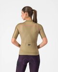 CASTELLI Cyklistický dres s krátkym rukávom - UNLIMITED 2 W - hnedá