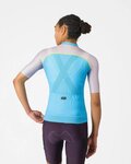 CASTELLI Cyklistický dres s krátkym rukávom - UNLIMITED 2 W - modrá