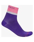 CASTELLI Cyklistické ponožky klasické - TONAL LOGO W 18 - fialová