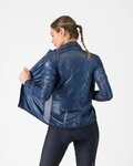 CASTELLI Cyklistická vetruodolná bunda - ARIA SHELL 2 W - modrá