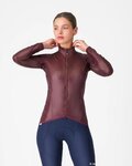 CASTELLI Cyklistická vetruodolná bunda - ARIA SHELL 2 W - bordová