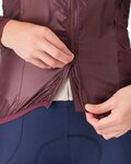 CASTELLI Cyklistická vetruodolná bunda - ARIA SHELL 2 W - bordová