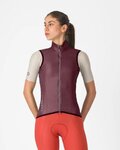 CASTELLI Cyklistická vesta - ARIA 2 W - bordová