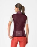 CASTELLI Cyklistická vesta - ARIA 2 W - bordová