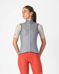 CASTELLI Cyklistická vesta - ARIA 2 W - strieborná