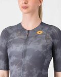 CASTELLI Cyklistický dres s krátkym rukávom - RACE 8S W - šedá