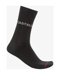 CASTELLI Cyklistické ponožky klasické - CASUAL - čierna