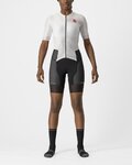 CASTELLI Cyklistická kombinéza - FREE SANREMO 2 W - biela/čierna