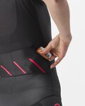 CASTELLI Cyklistická kombinéza - FREE SANREMO 2 W - čierna/ružová