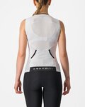 CASTELLI Cyklistický dres bez rukávov - FREE W TRI - biela/čierna