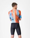 CASTELLI Cyklistická kombinéza - SANREMO 3 - červená/modrá/viacfarebná