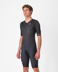 CASTELLI Cyklistická kombinéza - CORE TRI SUIT SHORT SLEEVE - čierna