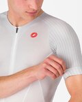 CASTELLI Cyklistický dres s krátkym rukávom - FREE SPEED 3 RACE TOP - biela