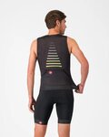 CASTELLI Cyklistický dres bez rukávov - FREE SPEED 3 TOP - čierna