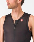 CASTELLI Cyklistický dres bez rukávov - FREE SPEED 3 TOP - čierna