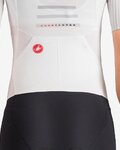 CASTELLI Cyklistická kombinéza - FREE SANREMO 3 W SUIT SHORT SLEEVE - biela/strieborná/čierna
