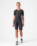 CASTELLI Cyklistická kombinéza - CORE TRI W SUIT SHORT SLEEVE - čierna