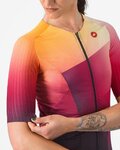 CASTELLI Cyklistický dres s krátkym rukávom - FREE SPEED 3 W RACE TOP - viacfarebná