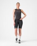 CASTELLI Cyklistický dres bez rukávov - FREE SPEED 3 W TOP - čierna
