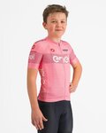 CASTELLI Cyklistický dres s krátkym rukávom - #GIRO107 KID - ružová